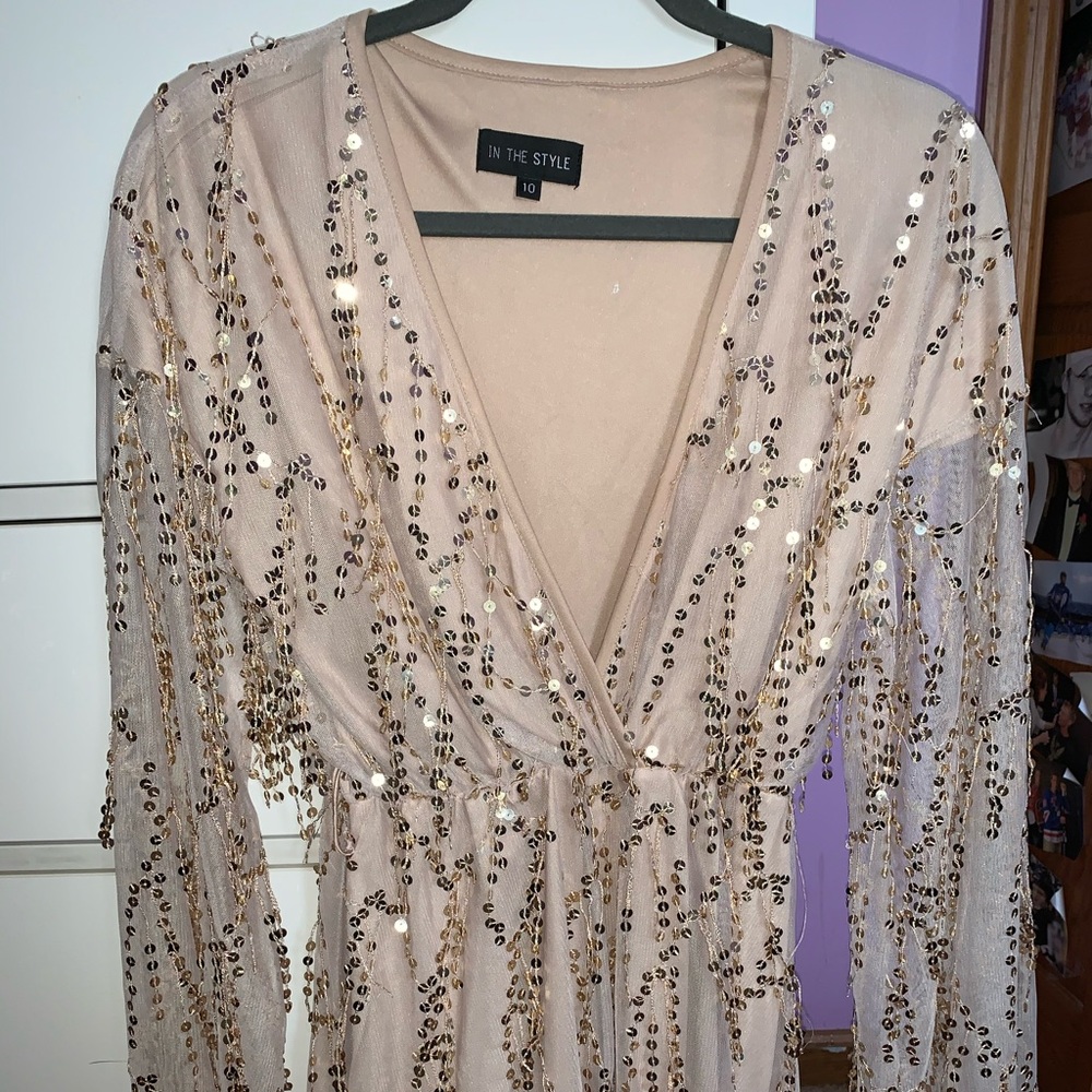 Sheer Sequin Dress